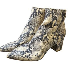 Steve Madden Snakeskin Ankle Boots